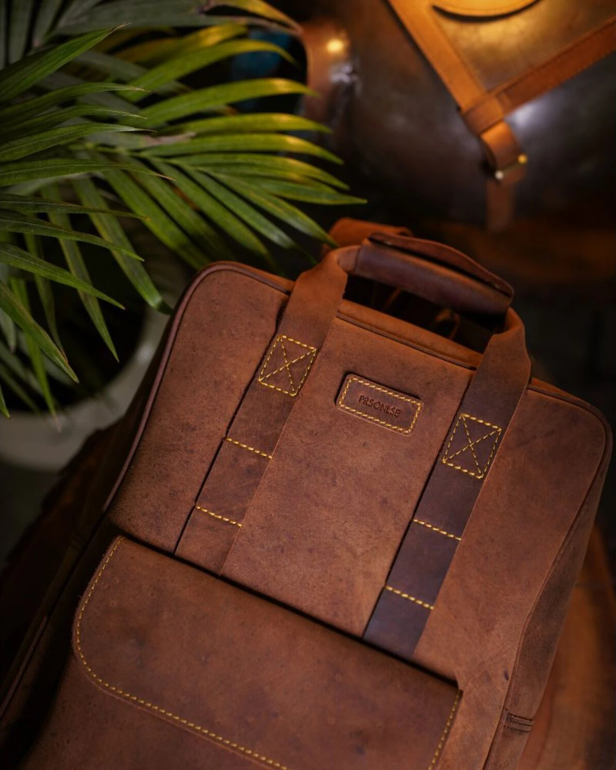 Trip Machine Eastwood backpack, tobacco