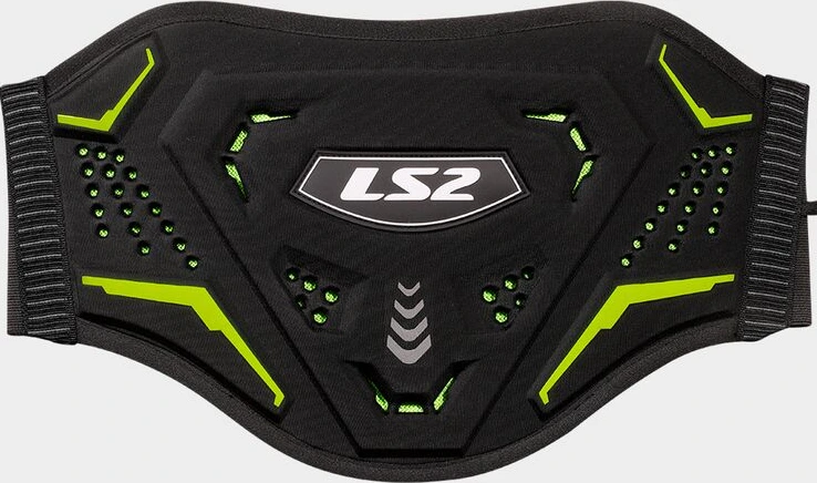 LS2 KOKU KIDNEY BELT - Black H-V Yellow, M-L
