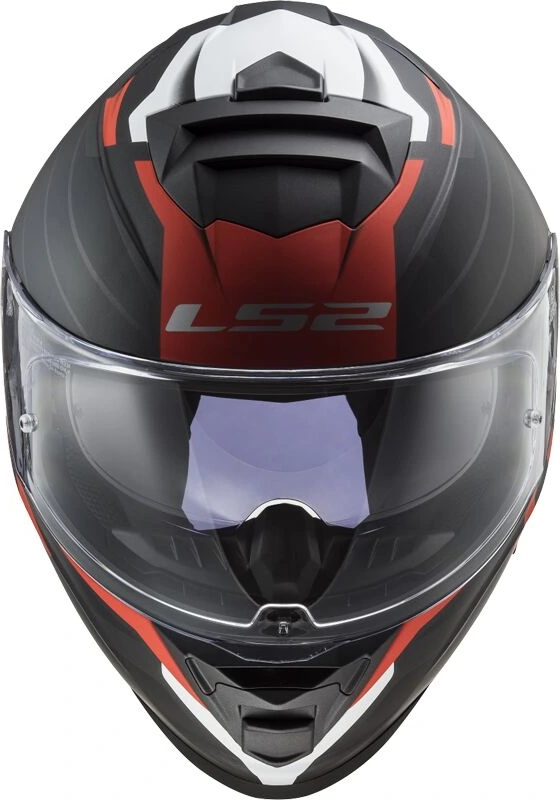 LS2 FF800 STORM II NERVE helmet - 2XL, Matt Black Red