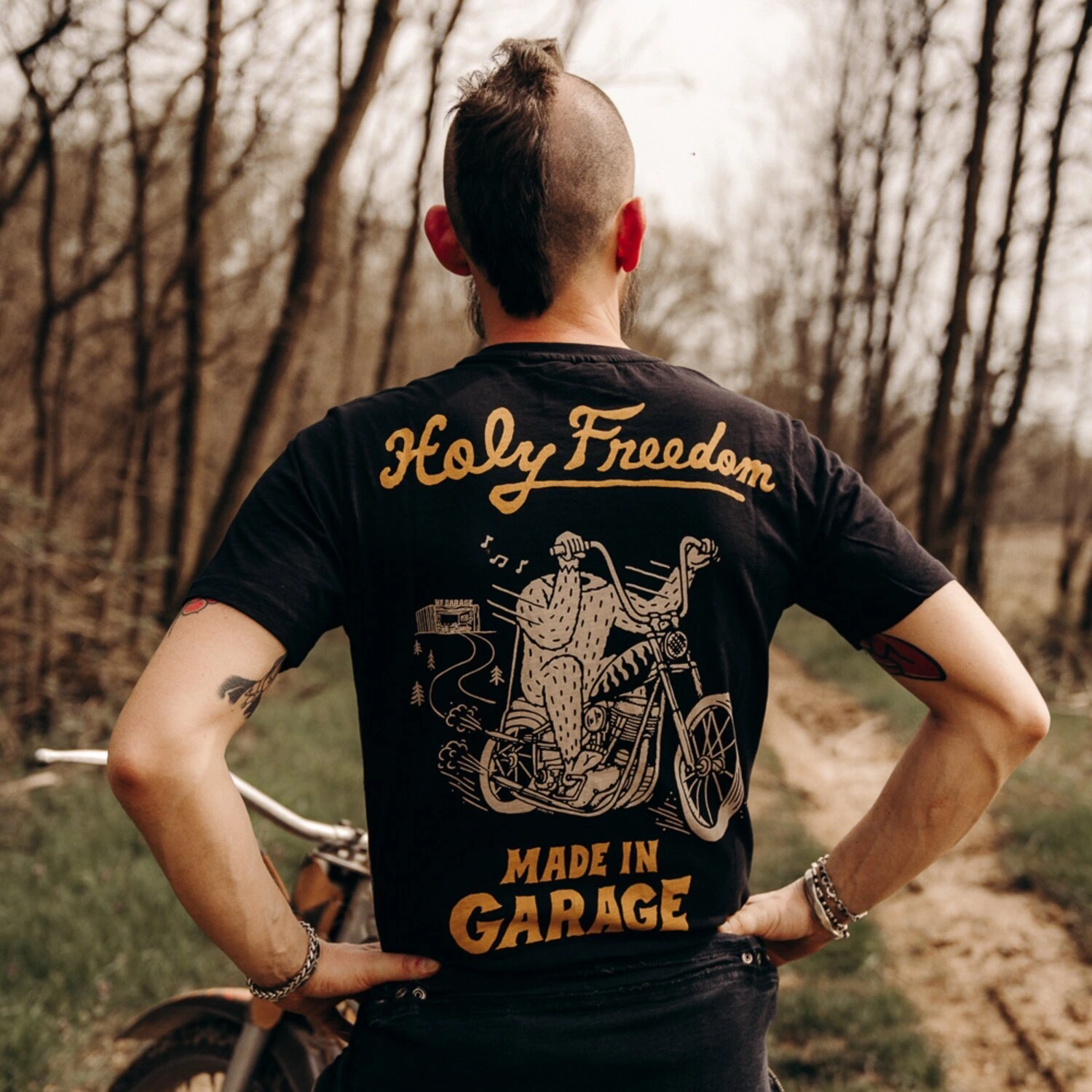 Holy Freedom Yeti t-shirt, Black, S