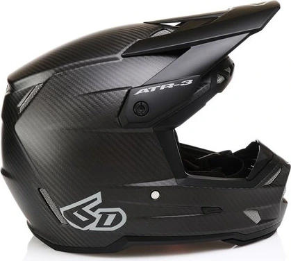 6D Helmet ATR-3 Solid Matte Black FIM, XS