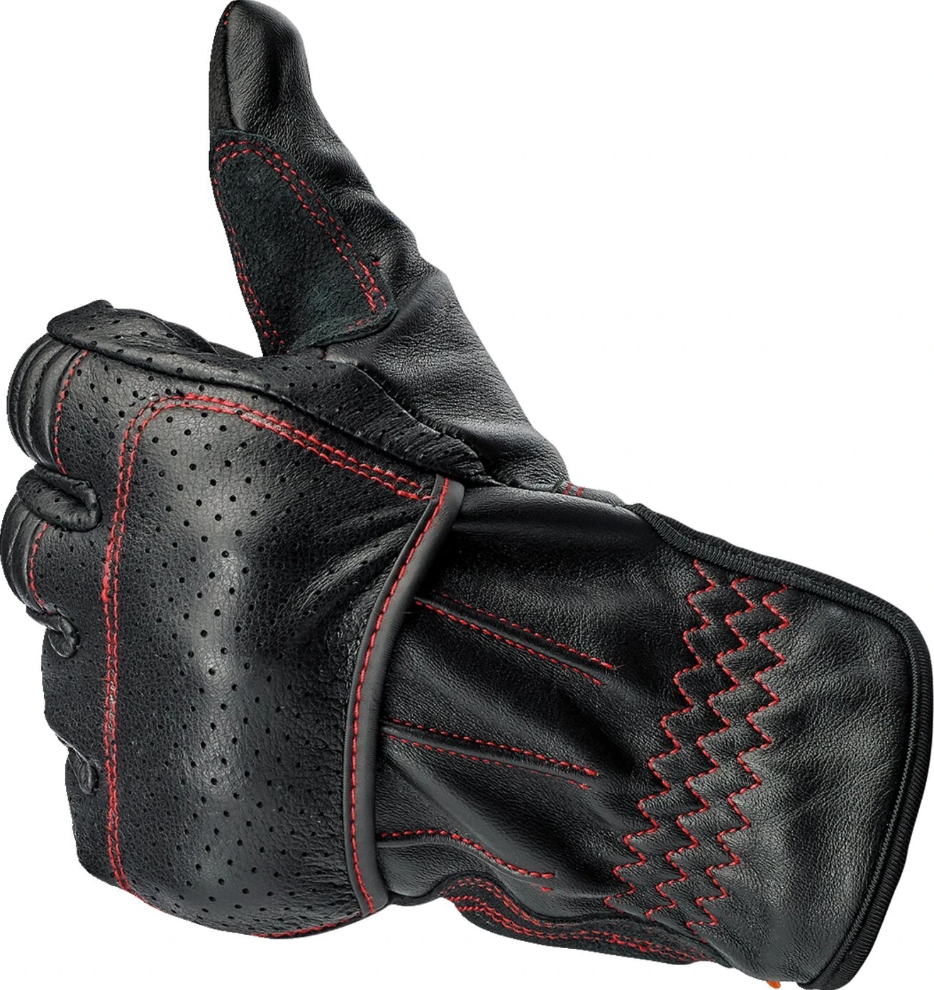 Biltwell Borrego gloves black/redline, XS