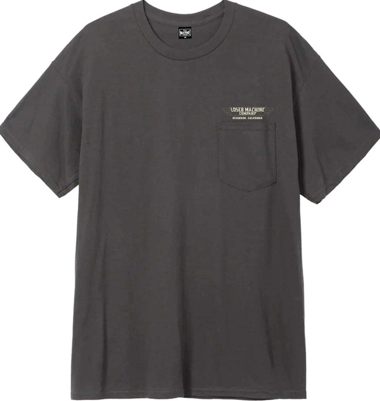 Loser Machine Fly wheel t-shirt, charcoal, S