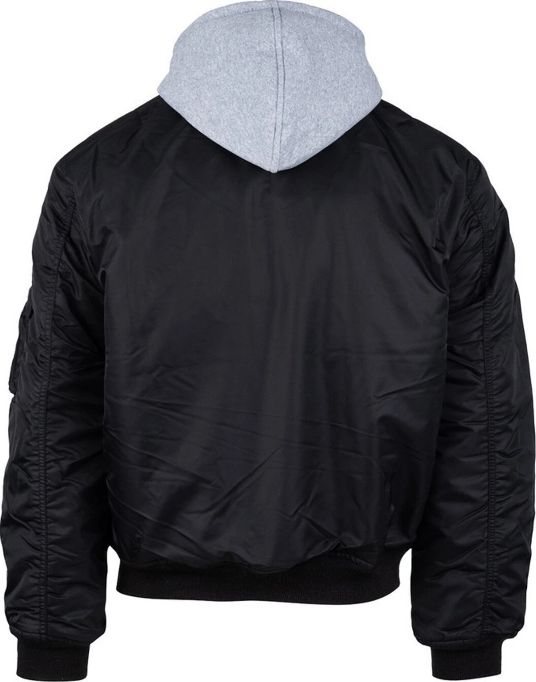 MA-1 Bomber hooded flight jacket, Black, S