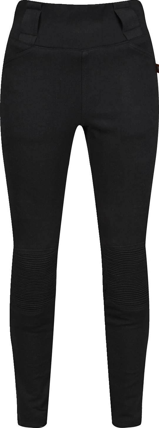 MotoGirl Ribbed Knee leggings black, 44
