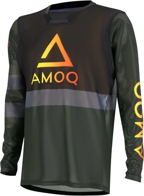 AMOQ Airline Mesh Jersey Military Green-Black, XS