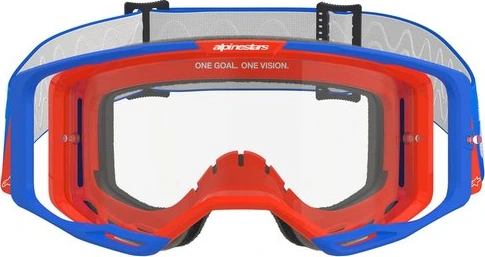 Alpinestars Goggle Vision 8 WORDMARK BLUE ORANGE Clear