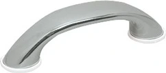 Handle mirror-polished AISI316 170x40 mm 2 studs