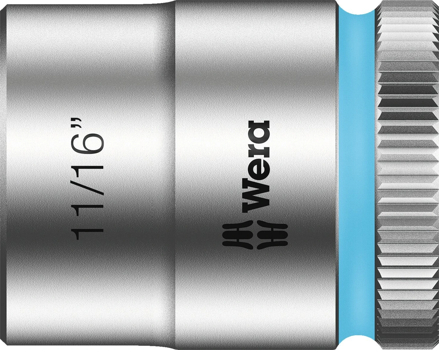Wera Zyklop 3/8" socket - US size 11/16", Chrome