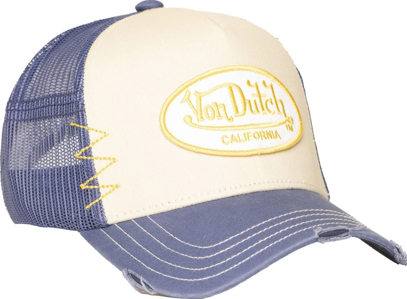 Von Dutch Trucker mesh cap, blue, Beige