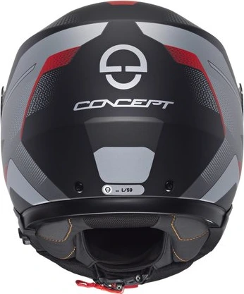 Schuberth Helmet CONCEPT Tracer red matt, 53 XS