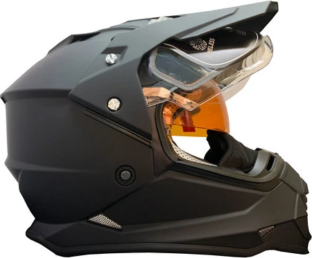 Timeless SnowTrail Snowmobile helmet Adventure mattblack, S