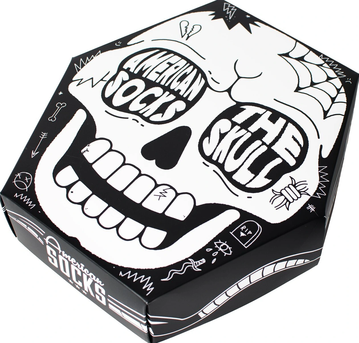 American Socks The Skull gift box, Multi-color, One size fits most