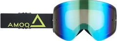 AMOQ MX Goggles Vision Magnetic Black-HiVis - Gold Mirror