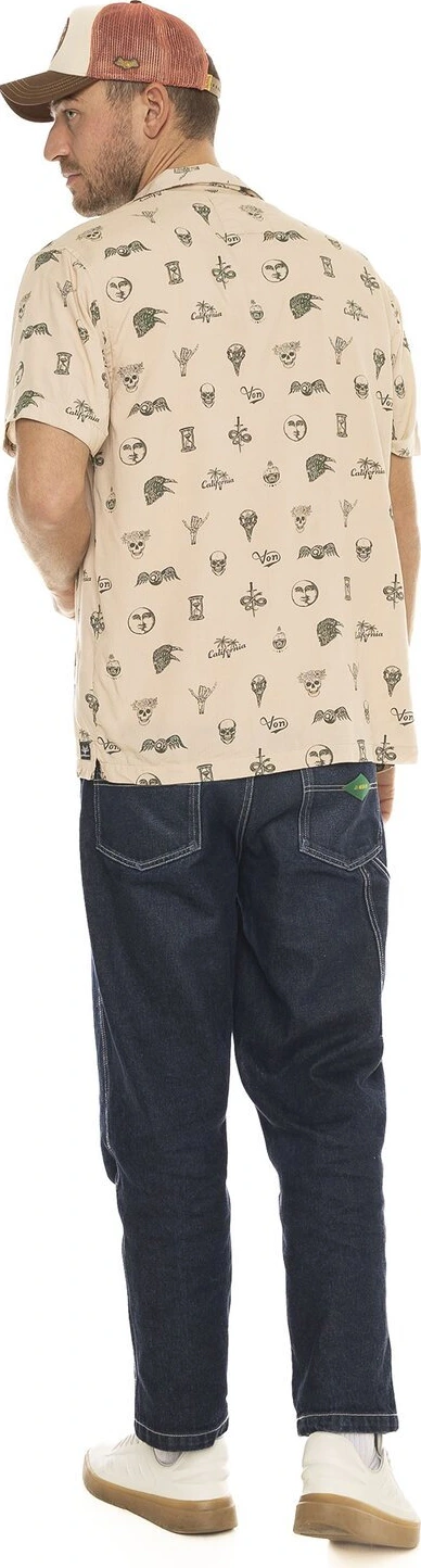 Von Dutch Iso shirt, Cream, M