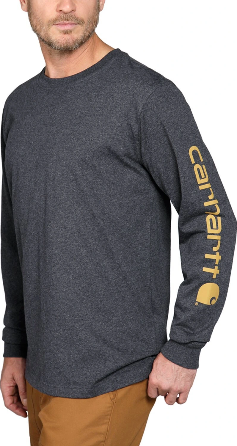 Carhartt Sleeve logo long sleeve, carbon heather, M