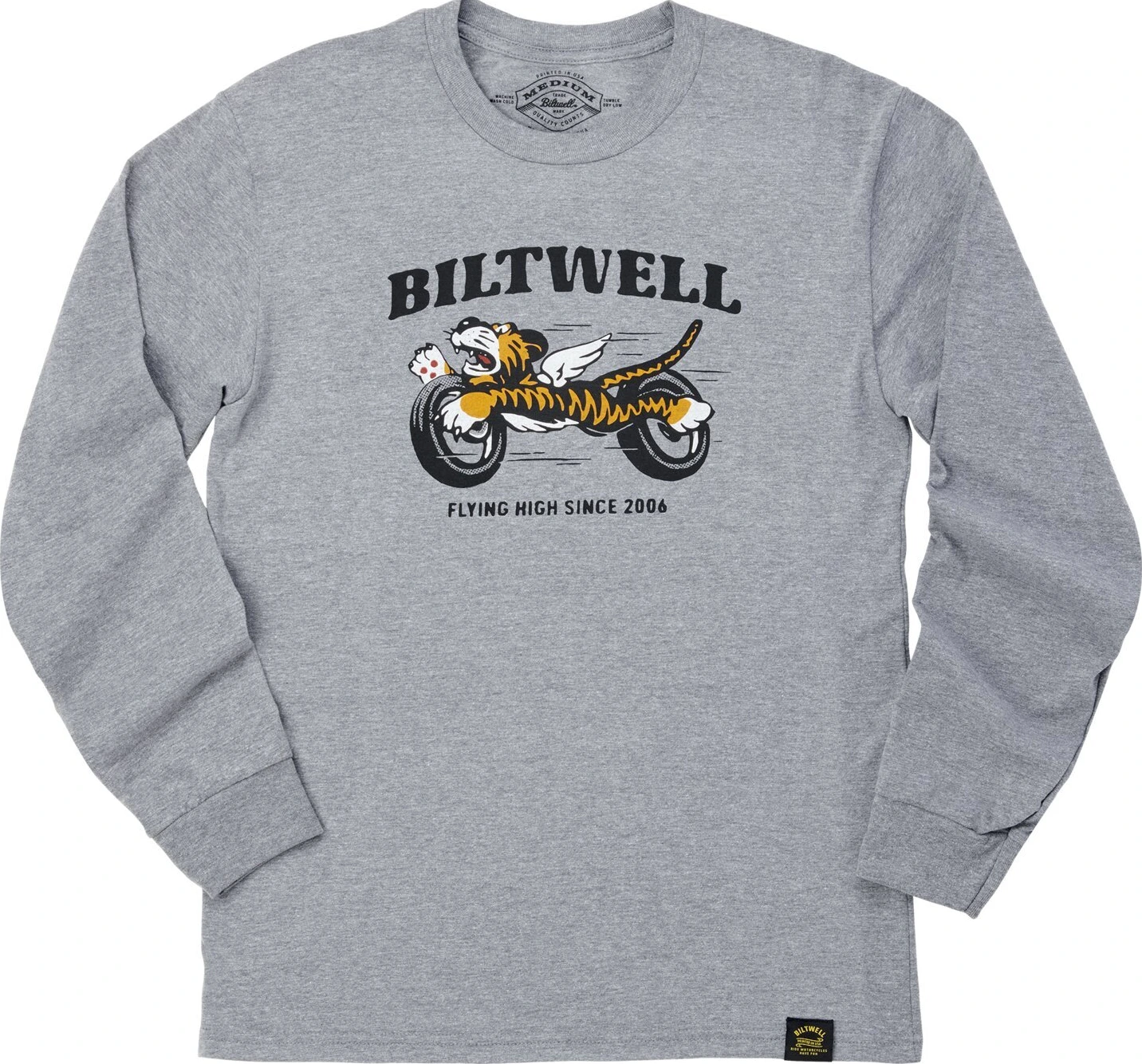Biltwell Tiger long sleeve, graphite, S