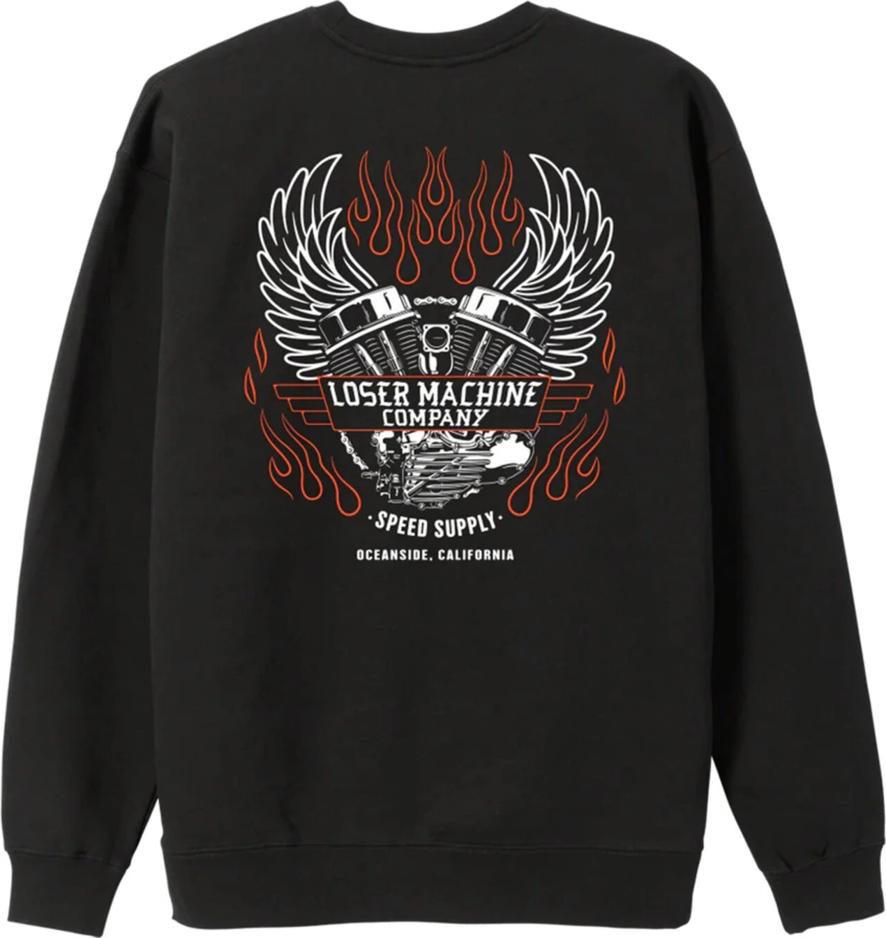 Loser Machine Fly wheel long sleeve, Black, M