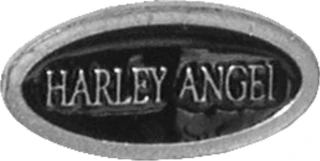 Biker pins Harley angel title pin