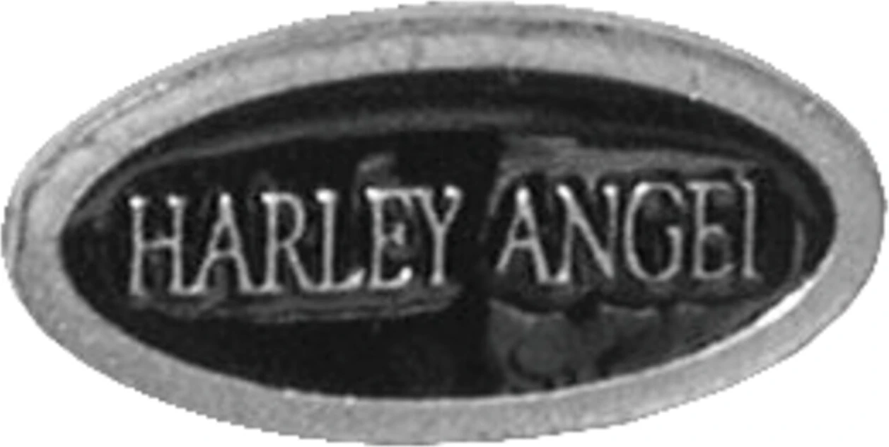 Biker pins Harley angel title pin