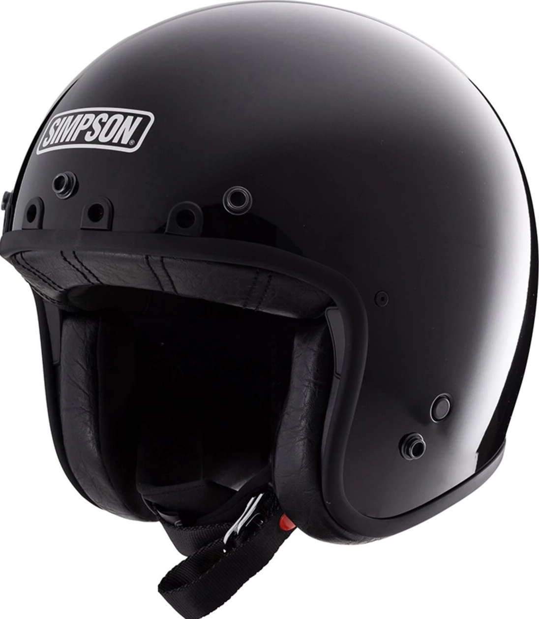 Simpson Chopper helmet, Black, S, Gloss