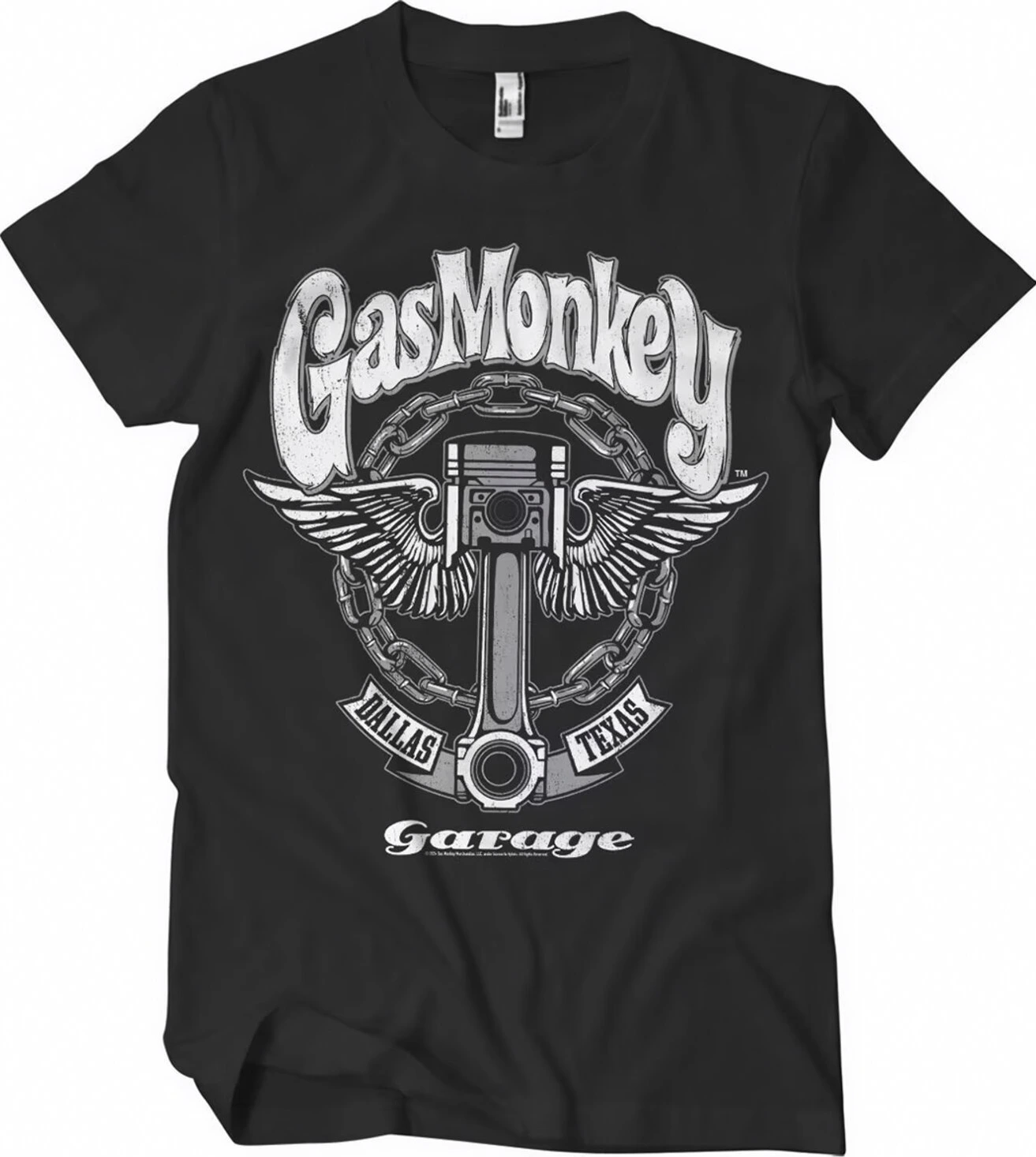 GMG Garage Big piston t-shirt, Black, S