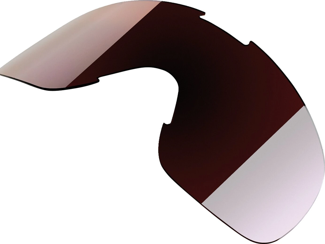 Biltwell Overland goggle lens chrome mirror, Brown