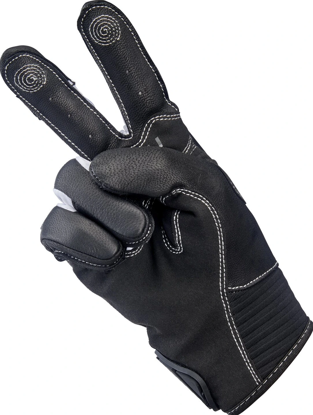 Biltwell Bridgeport gloves, gray, Black, XS