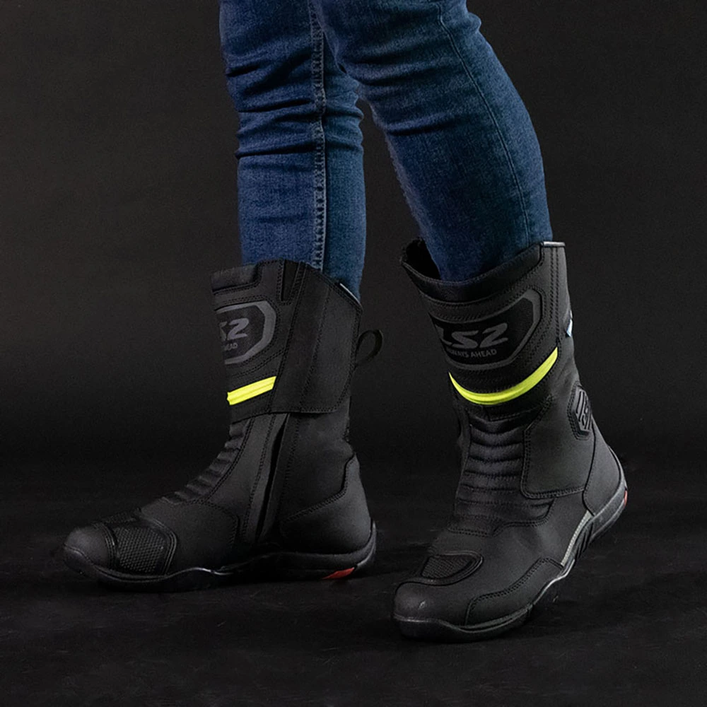 LS2 GOBY Man Waterproof Boots - Black H-V Yellow, 39
