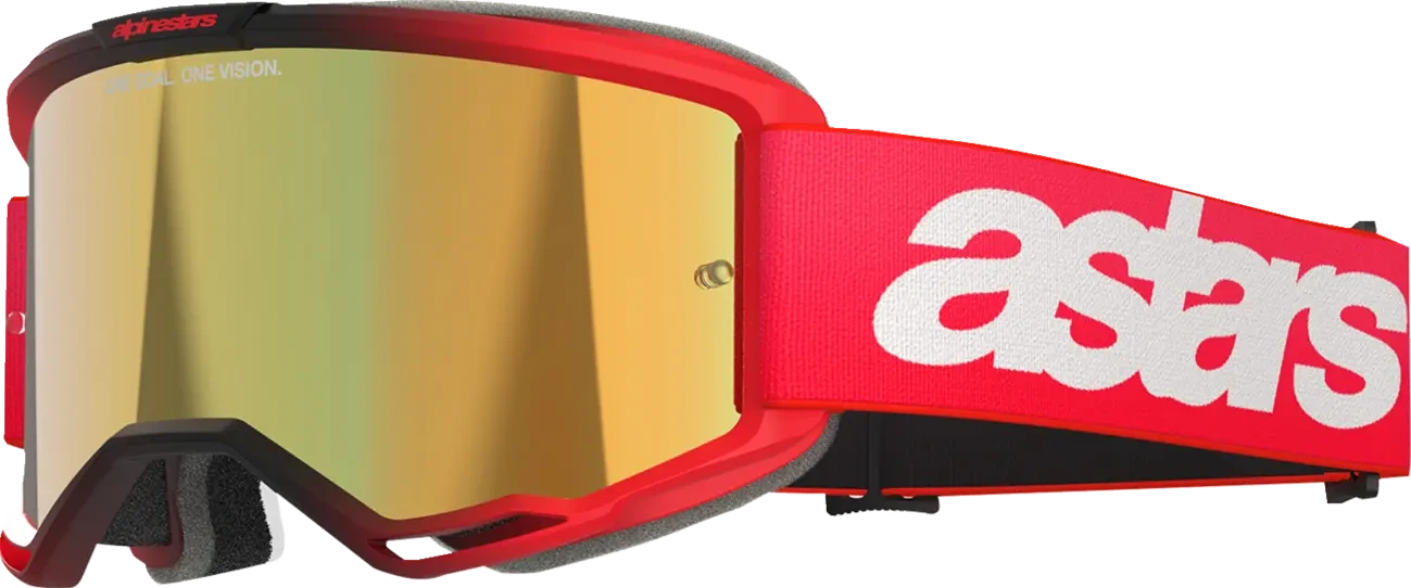 GOGGLE VISION 5 BLAZE RED MIRROR-GLD