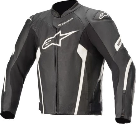 Alpinestars Leather jacket Faster AirFlow v2 Black/White, 56