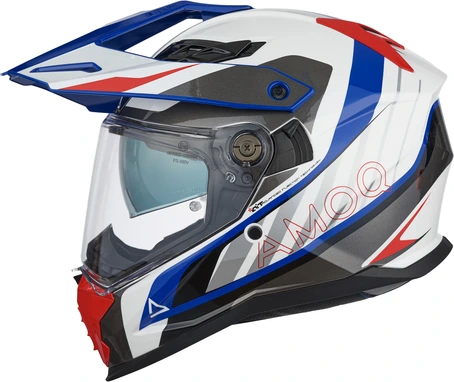 AMOQ Helmet AI100 Mojave white/red/blue, XS