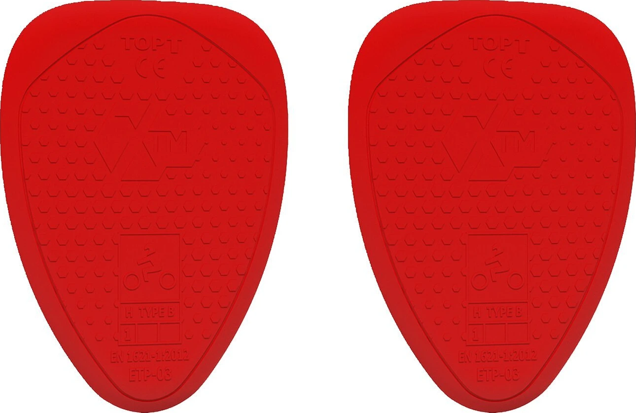 John Doe XTM hip protectors (Level 1, storm grey black tracker Red