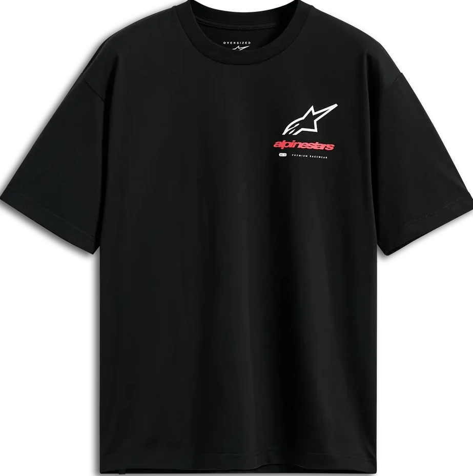 TEE SS CSF OVERSIZED OVERHANG BLACK S