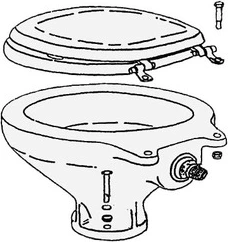 spare toilet bowl porcelain