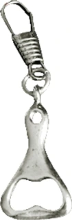 Bottle opener zipper pull