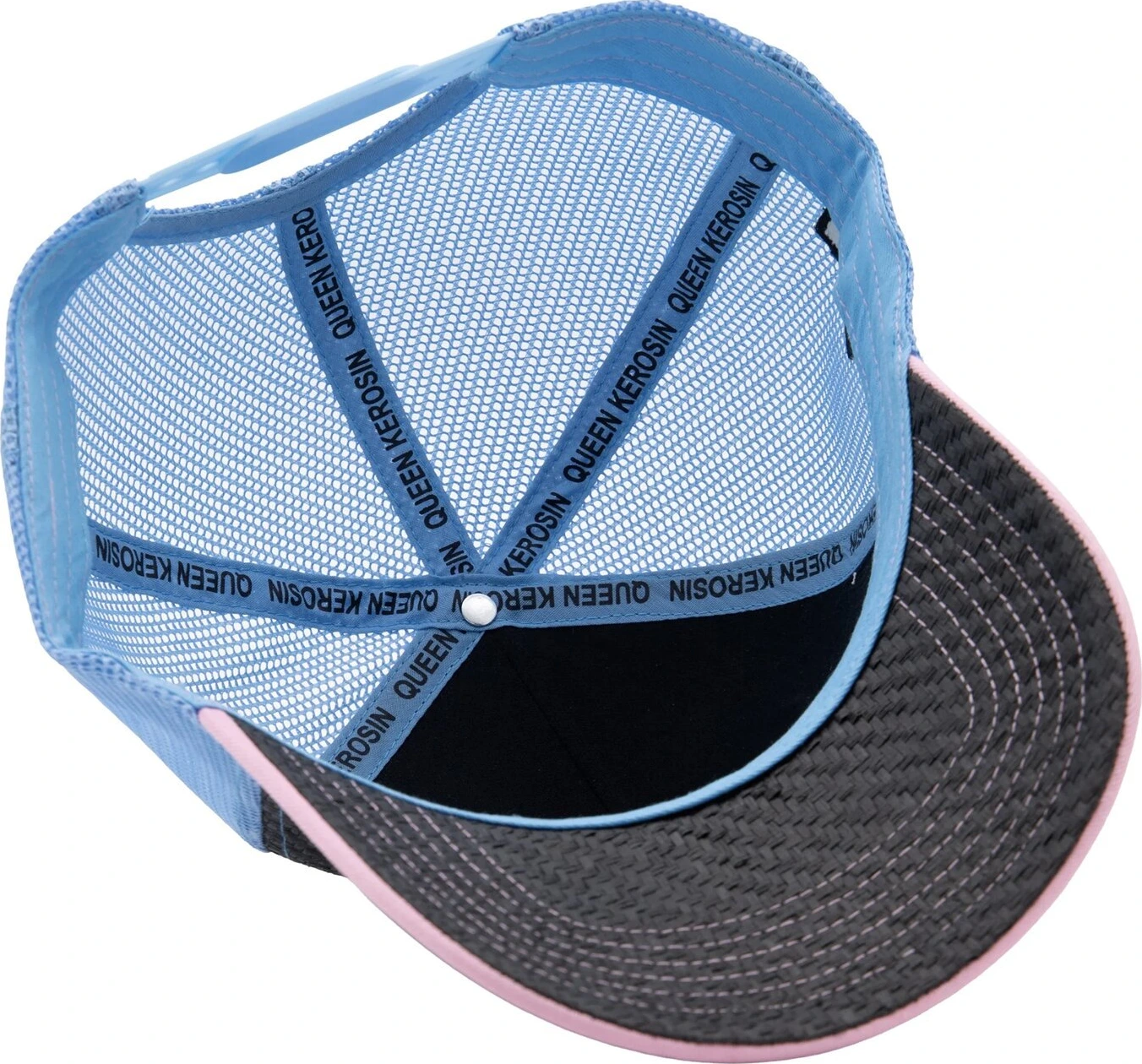 Queen Kerosin Fuck Rules trucker cap rose, Pink