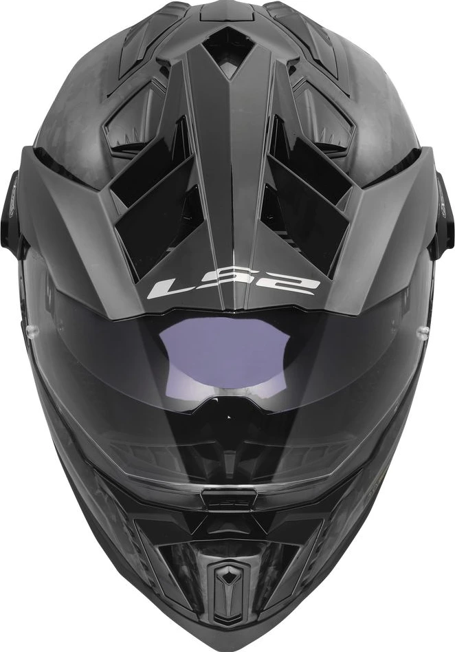 LS2 MX701 EXPLORER C FORGED Helmet - Gloss Black, 3XL
