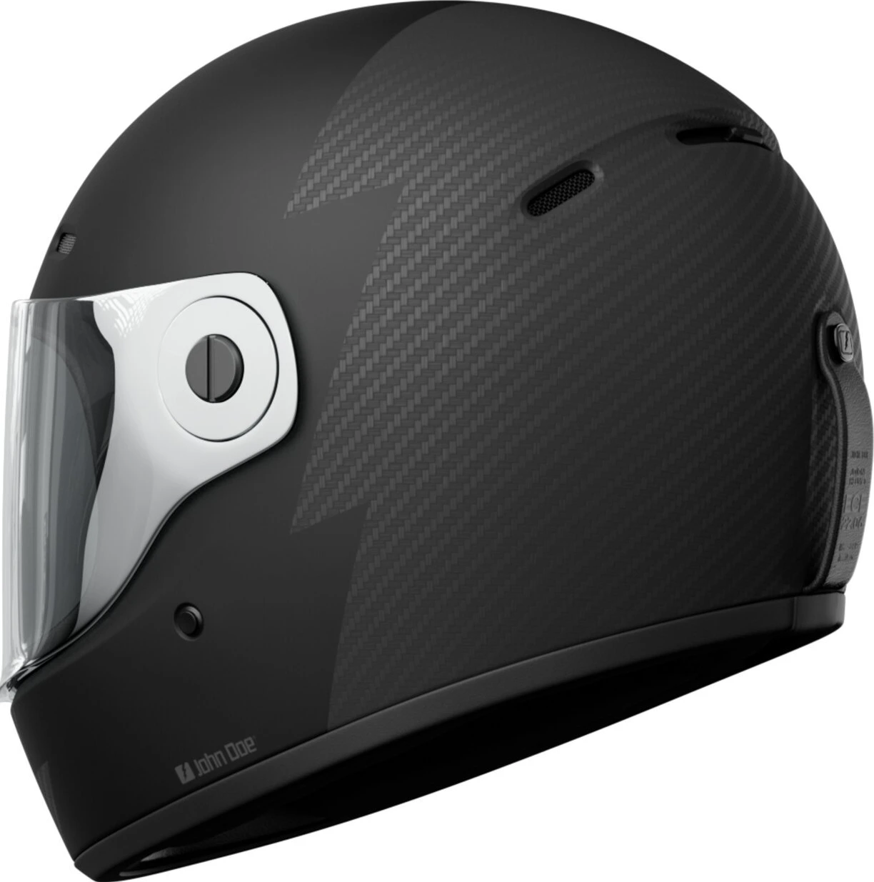 John Doe JD/ONE Signature Frozen helmet, Black, carbon, S, Matte