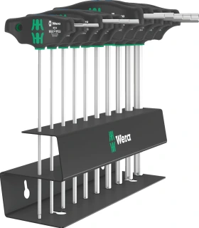 Wera screwdriver set T-handle Hex plus inches, 7 pieces