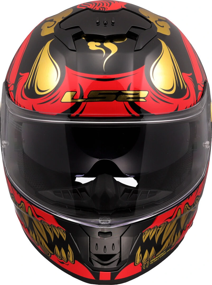 LS2 FF808 STREAM II DRAKO Helmet - Black Red, L
