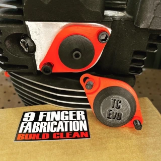 9Finger Fabrication, Evo/Twin Cam intake port cover set