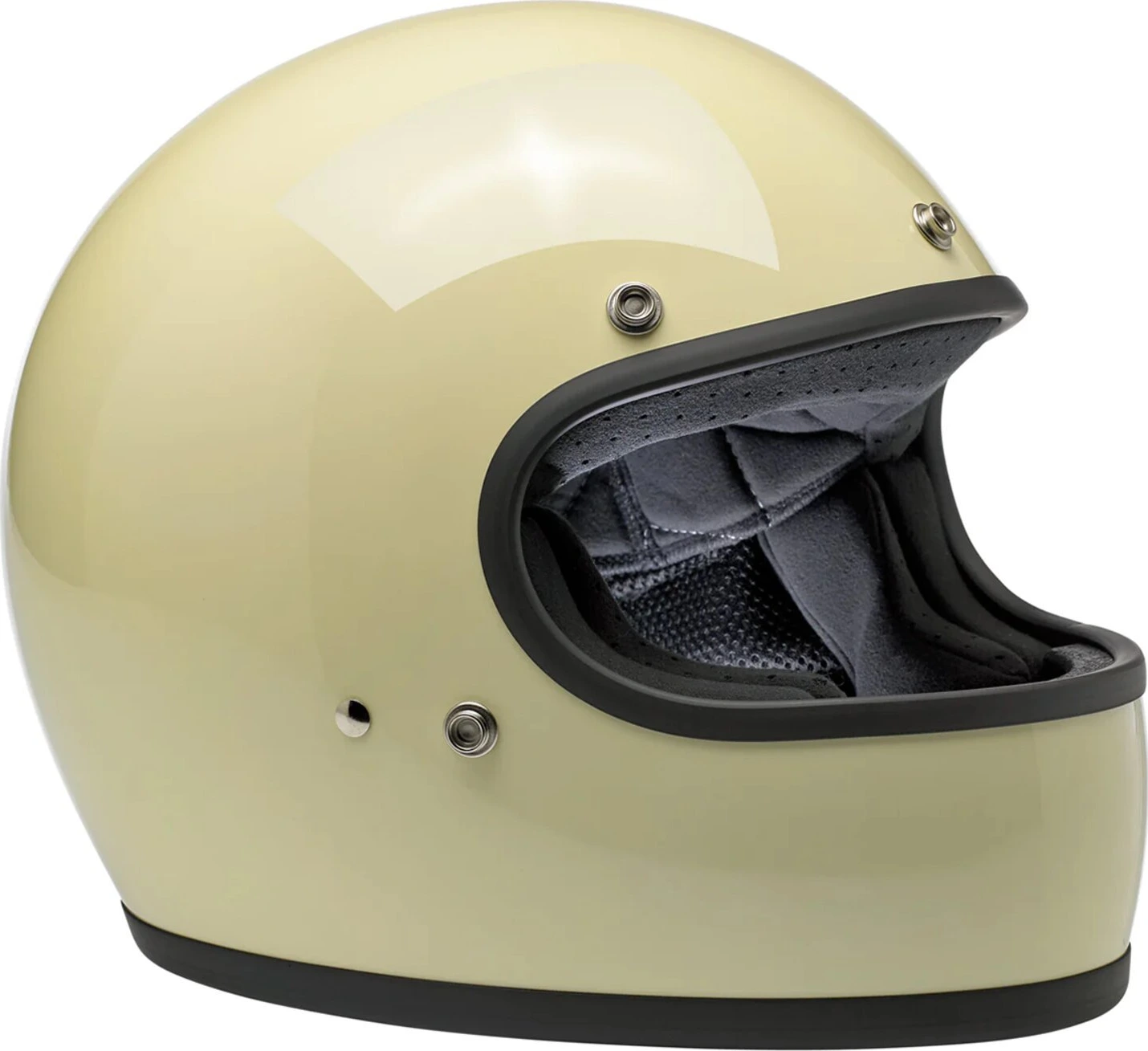 Biltwell Gringo helmet, vintage White, White, S, Gloss