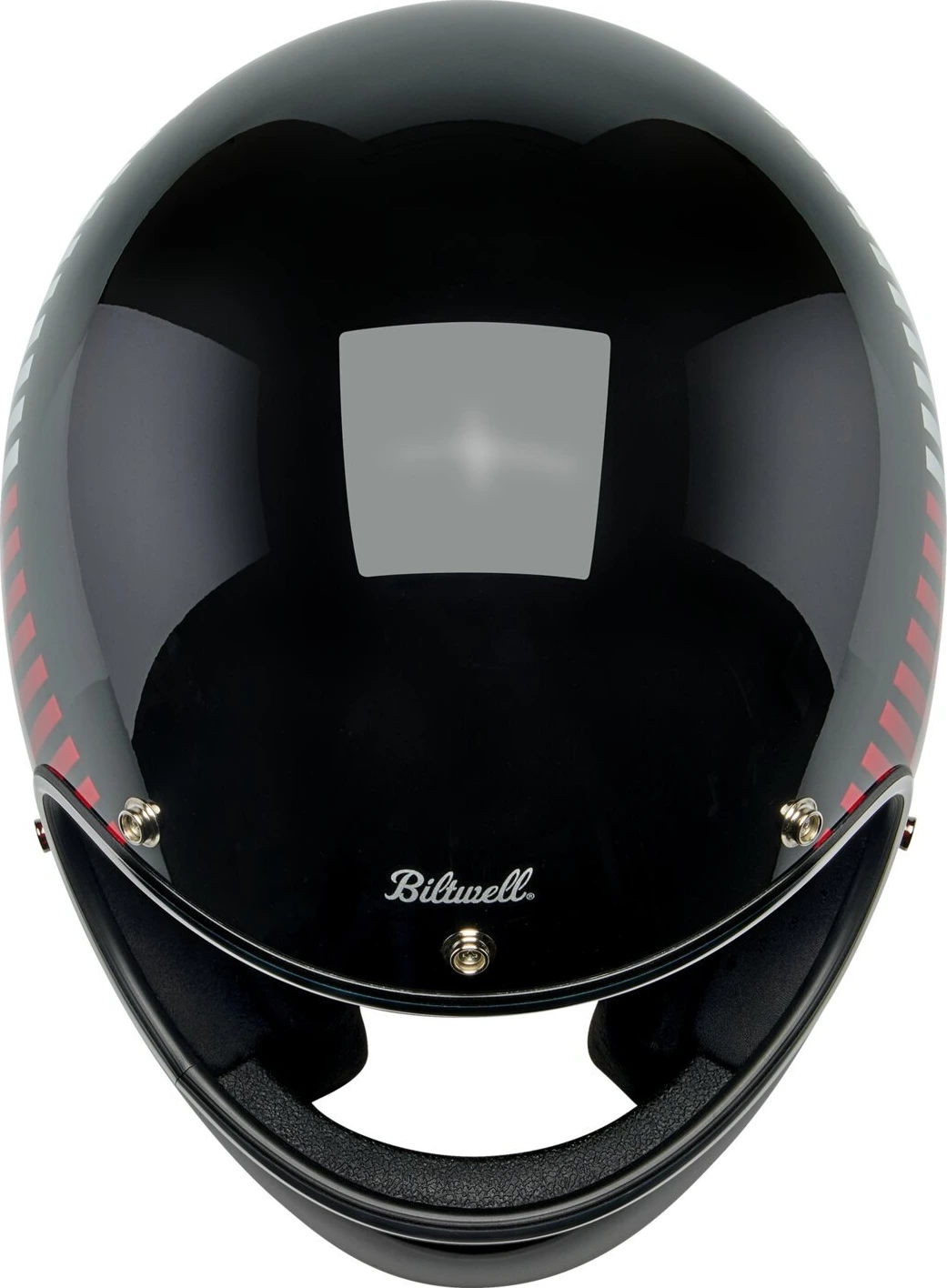 Biltwell Gringo RWB Raceflow helmet, Black, XS, Gloss