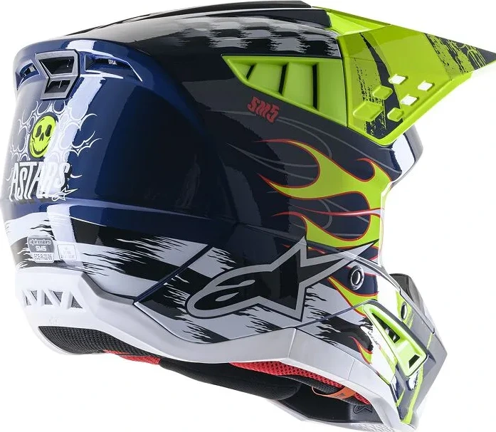 HELMET SM5 RASH NV/YL M