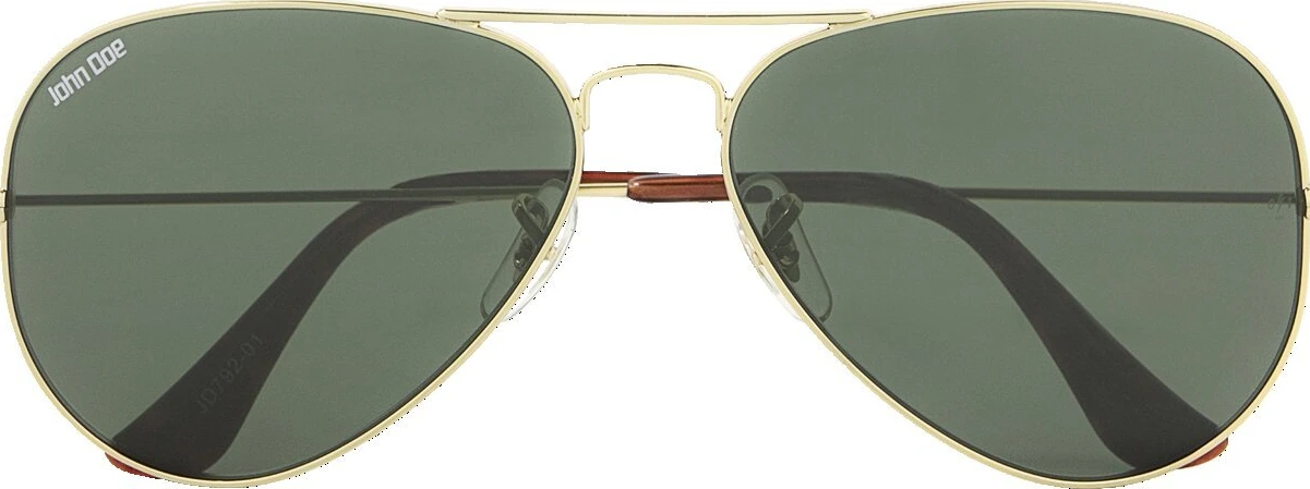 John Doe Aviator sunglasses, Gold, shiny