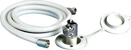 recess shower head 2.50m white