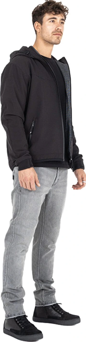 John Doe Hoodie V3 Softshell Rip-Stop, Black, 2XL