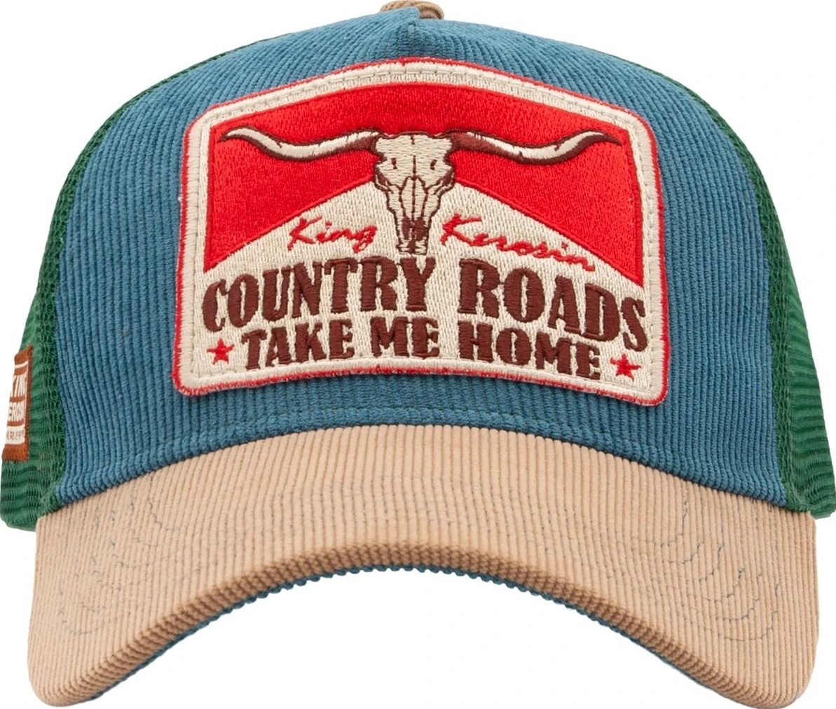 King Kerosin Country Roads cap, smoke, Blue