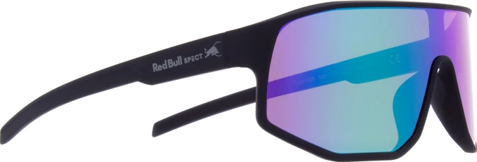 Spect Red Bull Dash Sunglasses Matt Black w Blue-Green Mirror